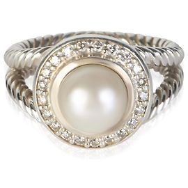 Anillo Cerise de Plata Esterlina, Perla y Diamante David Yurman Otro