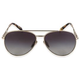 Prada Gold Metal Triangle Logo Aviator Sunglasses Other
