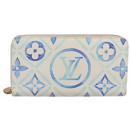 Louis Vuitton Zippy By The Pool Monogram Tile Canvas Blue