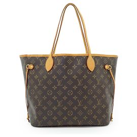Louis Vuitton Monogram Neverfull MM Braun