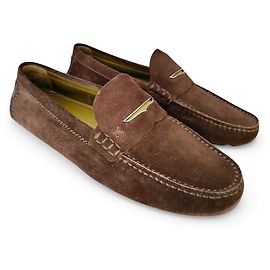 Louis Vuitton Mocassins en Daim Marron Marron
