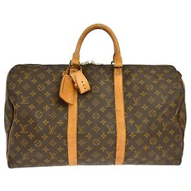 Louis Vuitton Keepall Monogram Canvas 50 Castaño