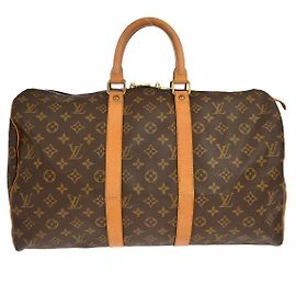 Louis Vuitton Keepall Monograma Lona 45 Castaño