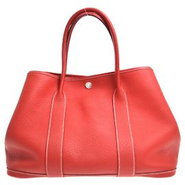 Hermès Hermes Garden Party Leather 36 Bordeaux