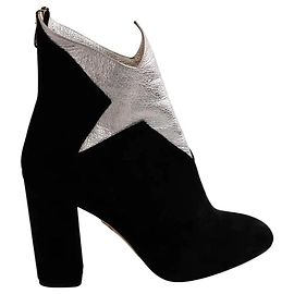 Stivaletti Charlotte Olympia in velluto nero Nero