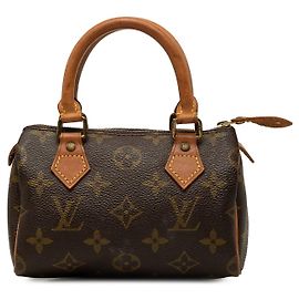 Louis Vuitton Monogram Mini Speedy HL Satchel Braun Braun