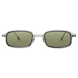 Autre Marque Capote AC222 Sunglasses in Green x Silver Green