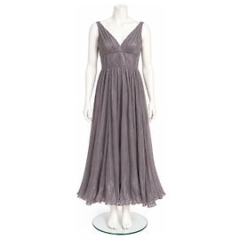 Robe de soirée Vera Wang Amethyst Violet Métallisé