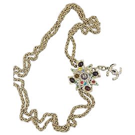 Collier Croix de Malte multicolore Chanel 11P - Collection 2011 d'occasion Autre