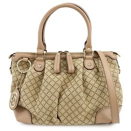 Gucci Sukey Diamante Canvas with Leather Medium Beige