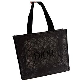 Bolsa Dior Cannage em malha preta Preto