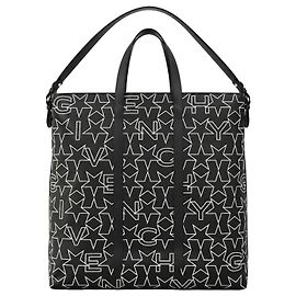 Givenchy Star Print Canvas Tote Bag Black Black White