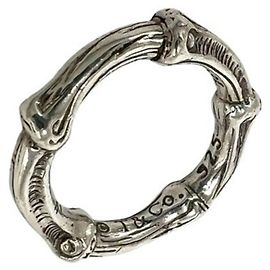 Autre Marque Anillo Tiffany Vintage Bamboo en Plata 925 Plata
