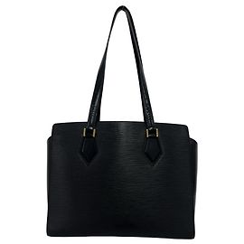 Louis Vuitton Vintage Duplex Epi Leather Tote Bag Black