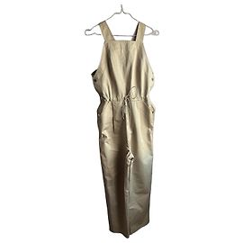 Maje beige cotton overalls Beige