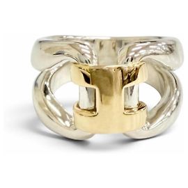 Hermès Anello Hermes History Combination Argento D'oro