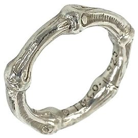 Autre Marque Anillo Tiffany Vintage Bamboo Band Plata