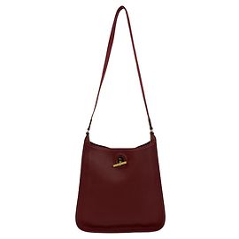 Hermès HERMES Vintage Vespa Courchevel Shoulder Bag Red