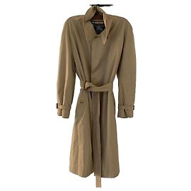 Burberry Trench Coat Beige Algodón Poliéster Beige