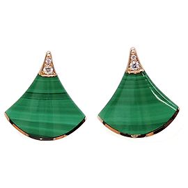 Bulgari Orecchini Bvlgari 750PG Malachite Diamond Diva Dream da donna Altro