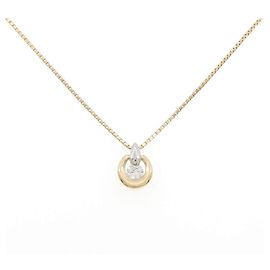 Autre Marque Collana di diamanti Au750 PT900 D'oro