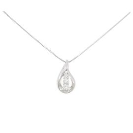 Autre Marque Diamantenhalskette Au750 Silber