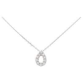 Autre Marque Colar de Pt850 e diamantes Prata