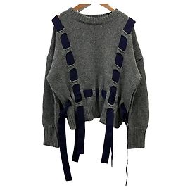 Autre Marque LE CIEL BLEU Wollstrickpullover Braun