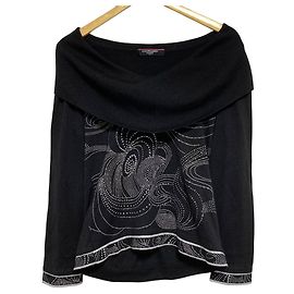 Strickbluse LEONARD FASHION Schwarz