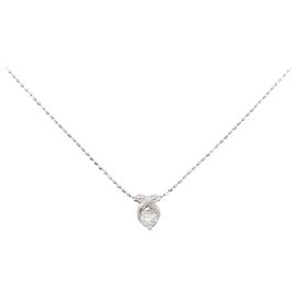 Autre Marque Collana in platino e diamanti Argento