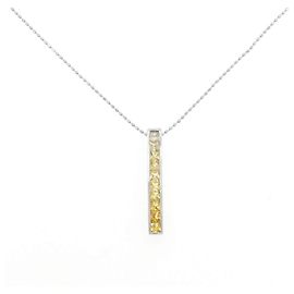 Autre Marque Collana in Zaffiro Pt900 Pt850 Blu