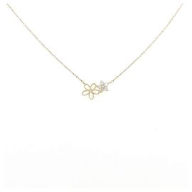 Autre Marque Collana Au750 Fiore e Diamanti D'oro