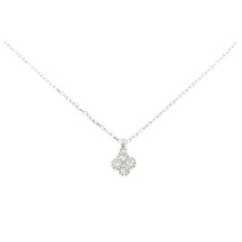 Autre Marque Au750 Diamond Necklace Silvery