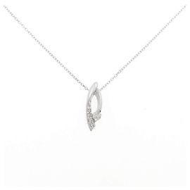 Autre Marque Collar de Diamantes Au750 Plata
