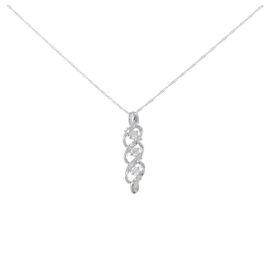 Autre Marque Colar de Diamantes Au750 Prata