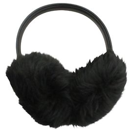 Protetores de ouvidos Coach em pele de carneiro shearling Preto