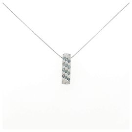 Autre Marque Collar de Alexandrita y Diamantes Au750 Plata