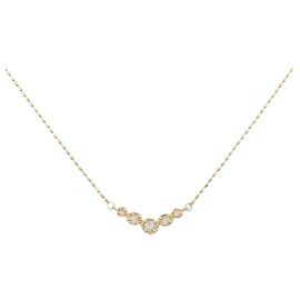 Autre Marque Colar de Diamantes Au750 Dourado