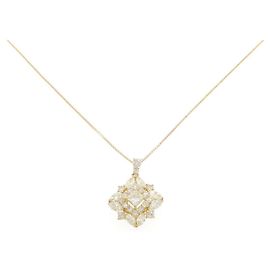 Autre Marque Au750 Diamond Necklace Golden