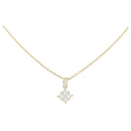 Autre Marque Collana in oro giallo Au750 e diamanti D'oro