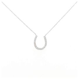 Autre Marque Colar Horseshoe Au750 Diamantes Prata