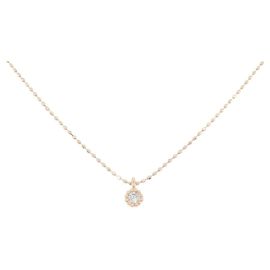 Autre Marque Colar de ouro rosa K10 e diamantes Rosa