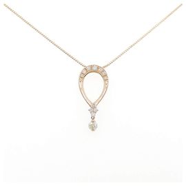 Autre Marque Collar de diamantes Au750 Rosa
