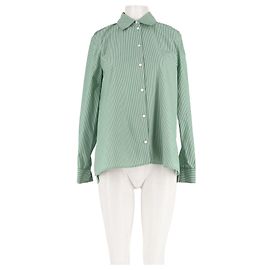Balzac Paris Camisa de algodón verde Verde
