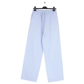 Loulou de Saison Calças de algodão azul Azul