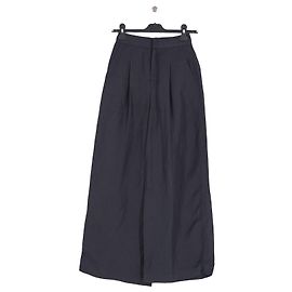 Pantalon large en lin noir Soeur Noir