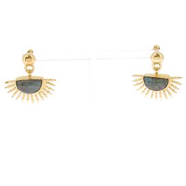 Autre Marque Orecchini sole dorati D'oro