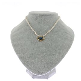 Autre Marque Colar Sorel de labradorite com pérolas Branco