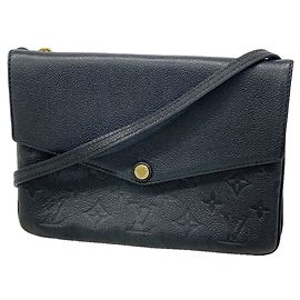 Sac à épaule Louis Vuitton Monogram Empreinte Twice Noir