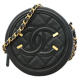 Borsa a tracolla Chanel Matelassé con catena Nero
